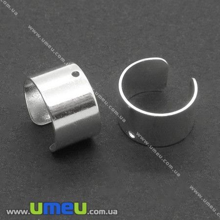 Основа для Кафф, Темне срібло, 10х6 мм (OSN-008521)