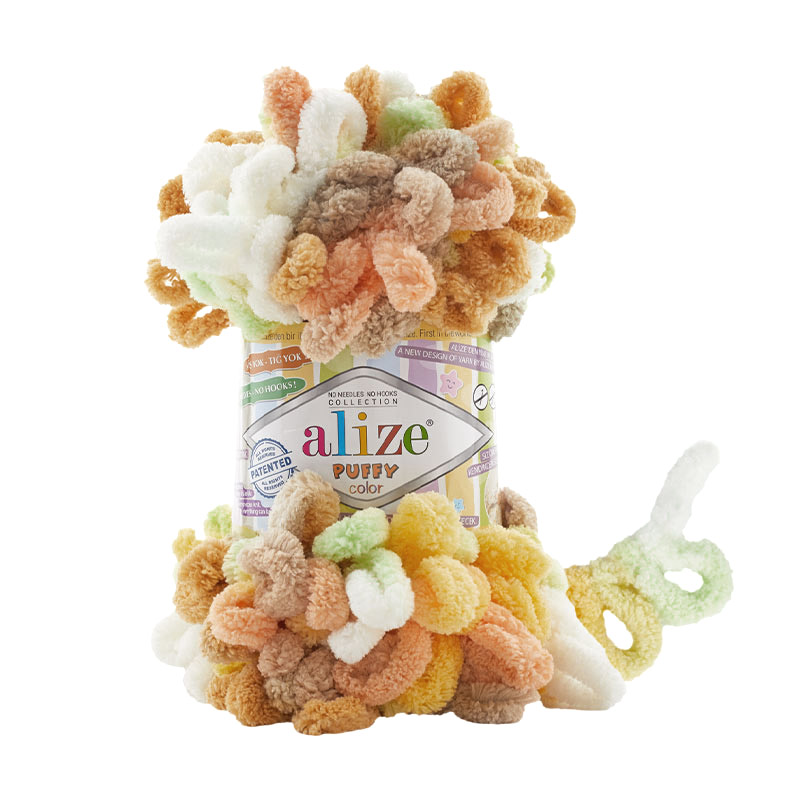 Пряжа Alize Puffy Color 100 г, 9,2 м №6528 (YAR-056913)