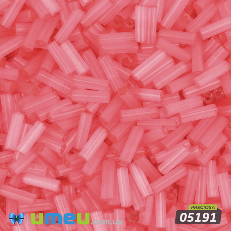 Бісер чеський Стеклярус 3, №05191, Сатин рожевий, 7 мм (BIS-050518)