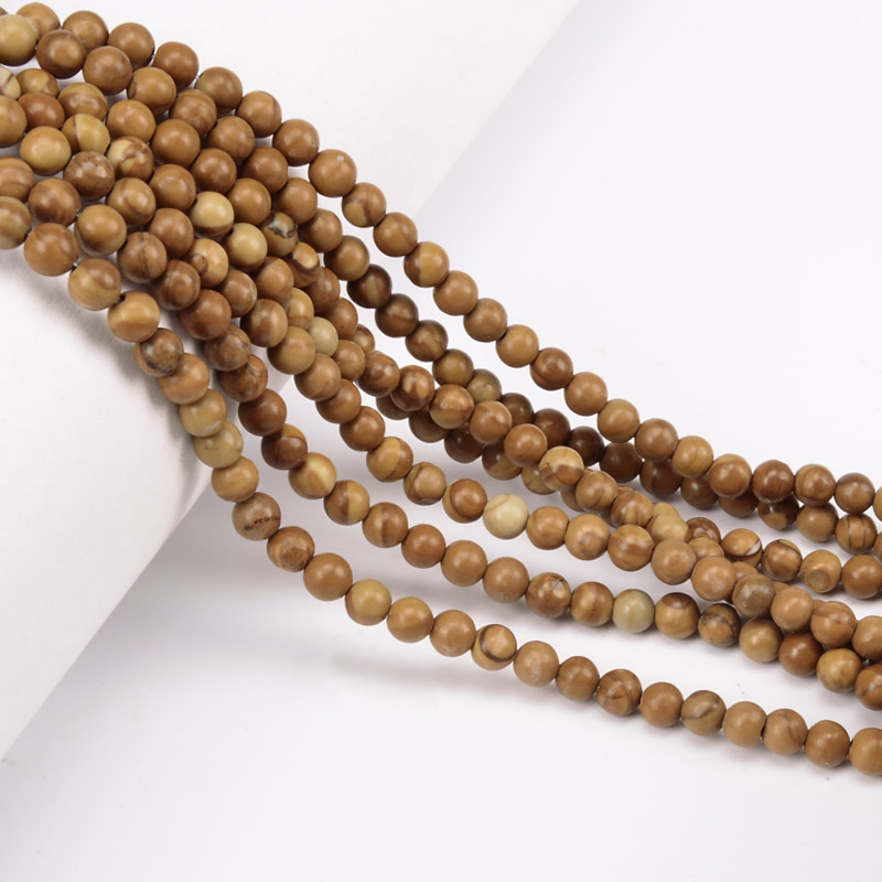 Бусины Яшма кофейная, Натур. камень, 4,5 мм, Круглые (BUS-051801)