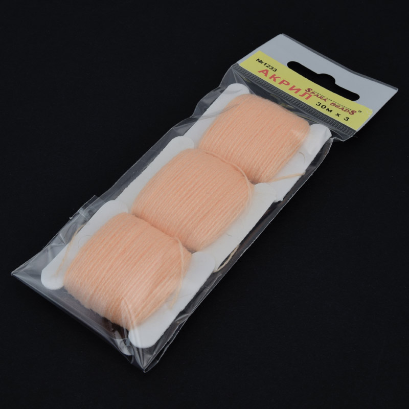 Акрилові нитки, №1233, Персикові (MUL-058784)