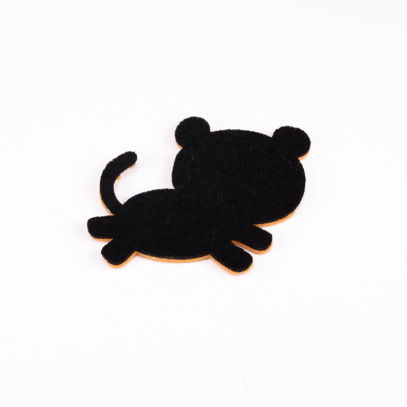 Декоративний виріб з фетру Тигреня, 7х5 см, Помаранчевий (FLT-056537)