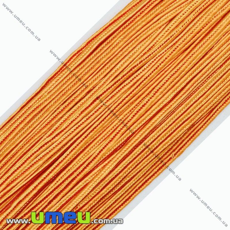 Сутажный шнур, 3 мм, Оранжевый (LEN-010987)