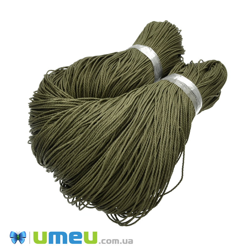 Поліестеровий шнур кручений, 1,5 мм, Хакі (LEN-047444)
