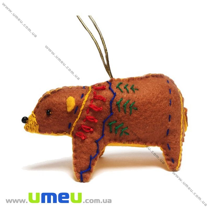 Набор из фетра для создания игрушки, Медвежонок ФН-86, 11х6,5 см (FLT-034879)