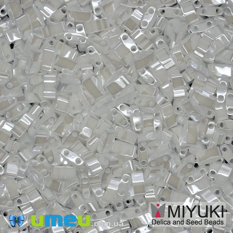 Бісер японський Miyuki HALF TILA №420, 5х2,3 мм, Білий (BIS-046071)
