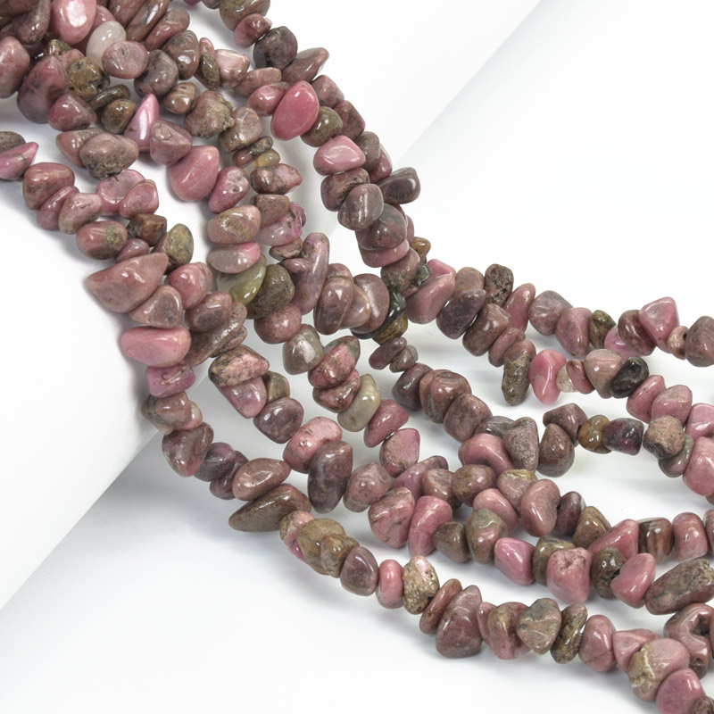Намистини (скол) Родоніт, Натур. камінь, 5-8 мм (79-80 см) (BUS-057697)