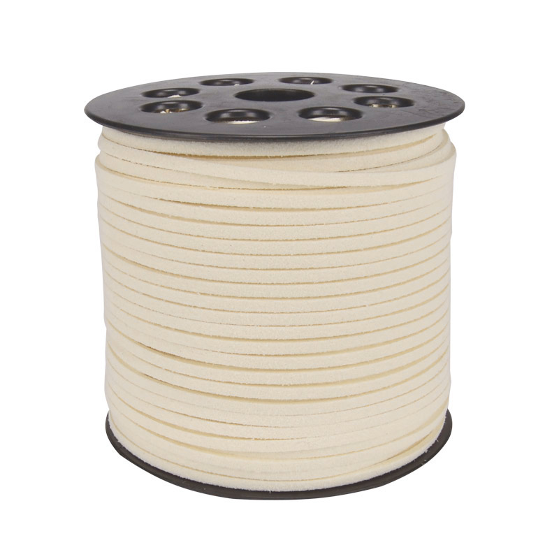 Замшевий шнур, 3 мм, Кремовий (LEN-055204)