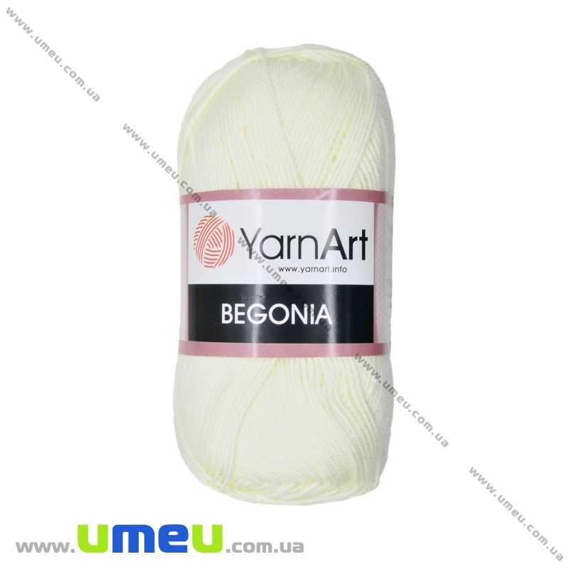 Пряжа YarnArt Begonia 50 г, 169 м, Пряжене молоко 326 (YAR-023006)
