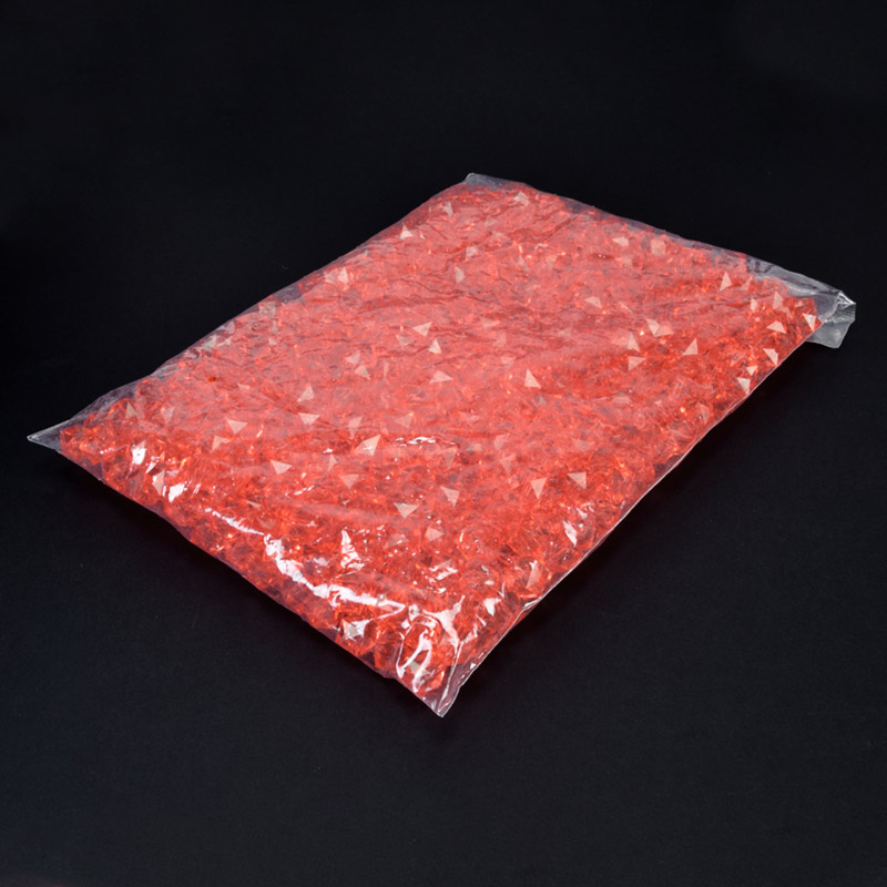 Намистини для сумок ОПТ Акрилові, Куб гранований, 11,5х10 мм, Червоні (BUS-059945)