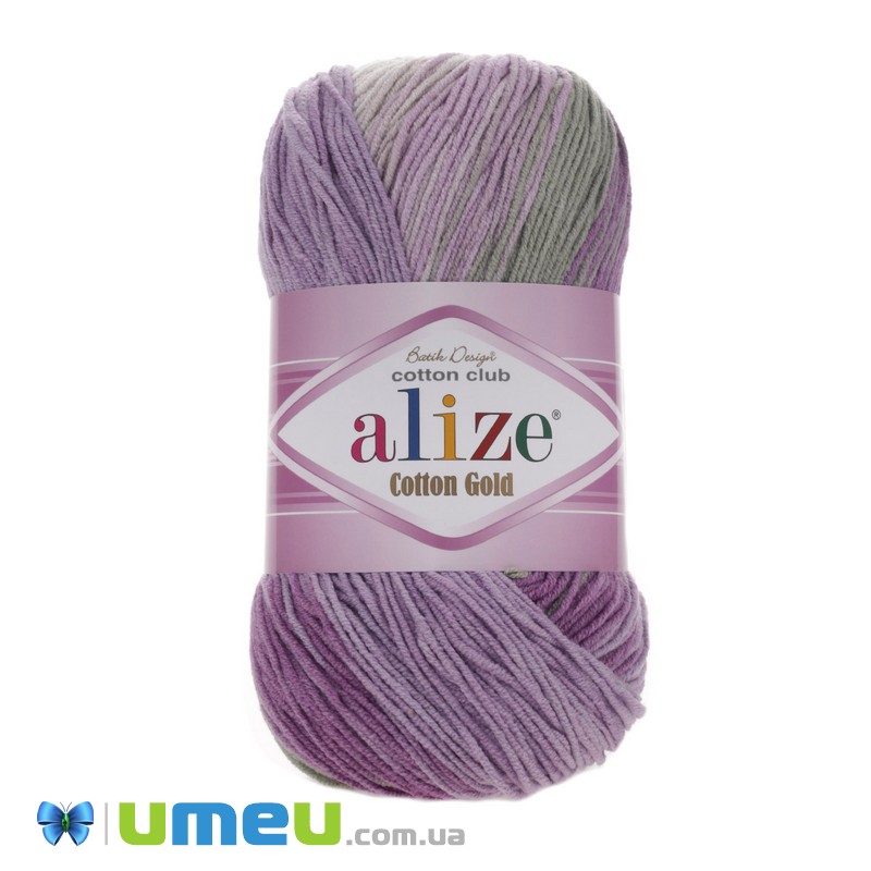 Пряжа Alize Cotton Gold Batik 100 г, 330 м, Бузкова 4149 (YAR-038338)