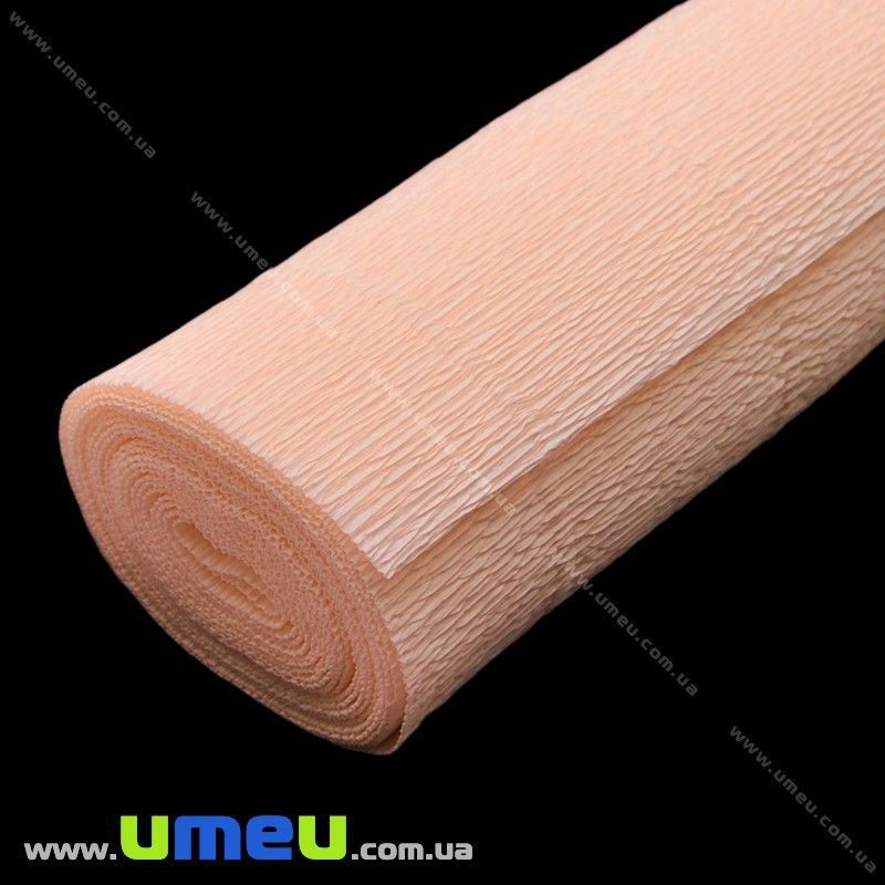 Гофрований папір Італія, Персиковий 17А5, 180 г, 50х50 см (DIF-028879)