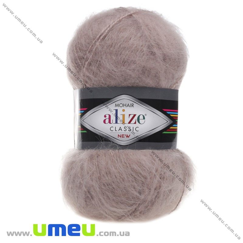 Пряжа Alize Mohair Classic 100 г, 200 м, Бежевая 541 (YAR-029591)