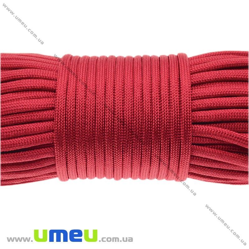 Шнур паракорд семіжільний 4 мм, Червоно-малиновий (LEN-017839)