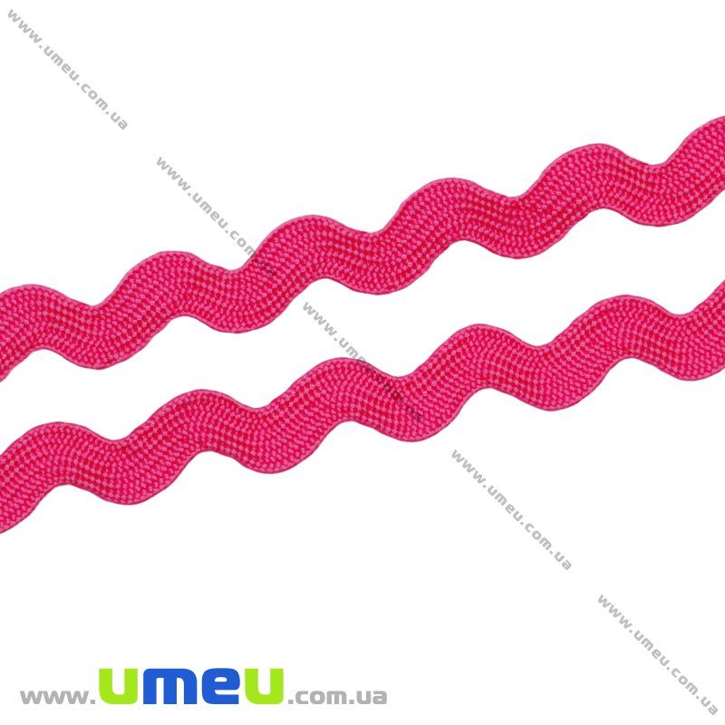 Тасьма березка, 5 мм, Рожева темна (LEN-010389)