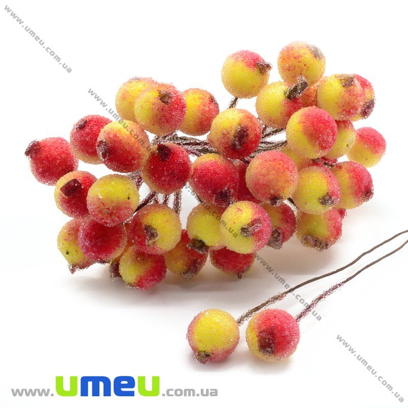 Калина в цукрі, 12 мм, Червоно-жовта (DIF-015074)