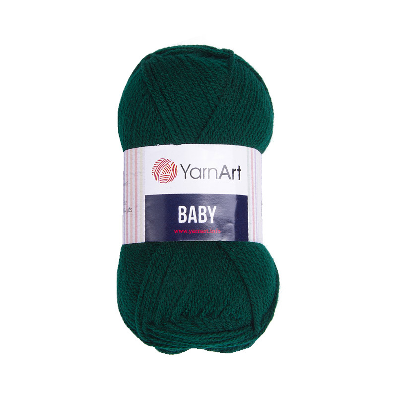 Пряжа YarnArt Baby 50 г, 150 м, Изумрудная 590 (YAR-056279)