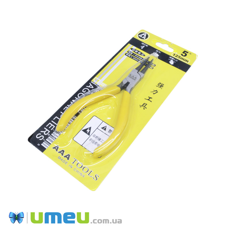 Инструмент Круглогубцы, Желтый, 12,5 см (INS-039233)