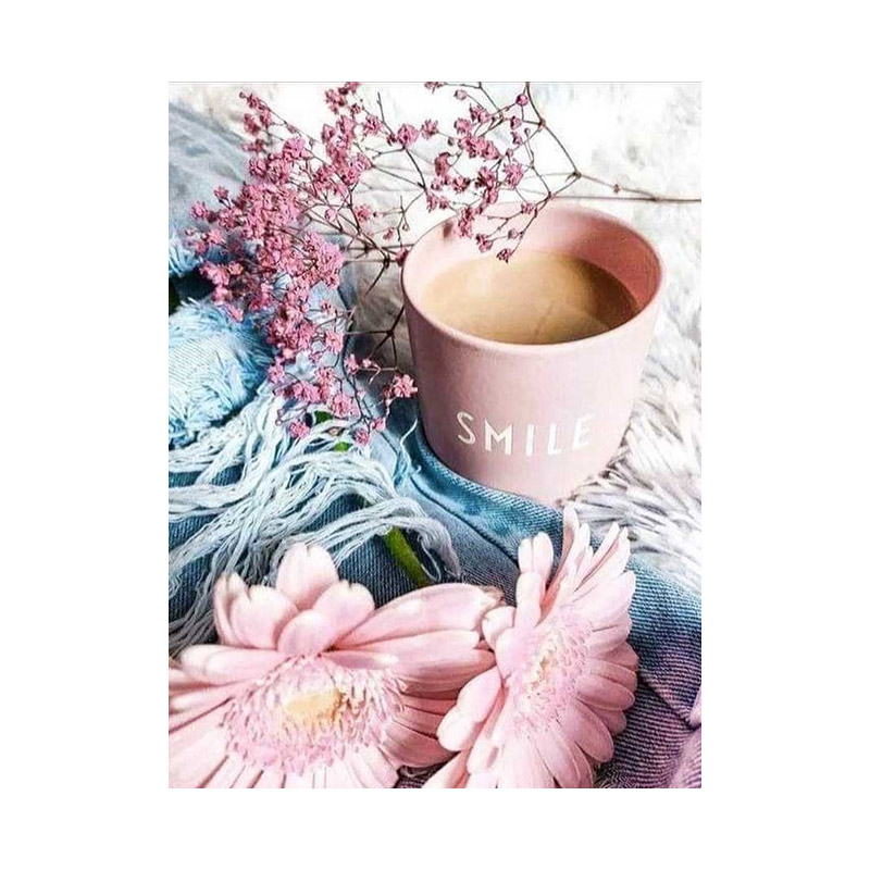 Набор алмазной живописи на подрамнике 30х40 см, Розовое наслаждение (SXM-056331)