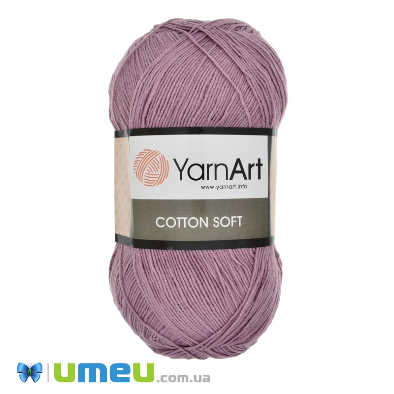 Пряжа YarnArt Cotton Soft 100 г, 600 м, Розовая (чайная роза) 65 (YAR-038332)