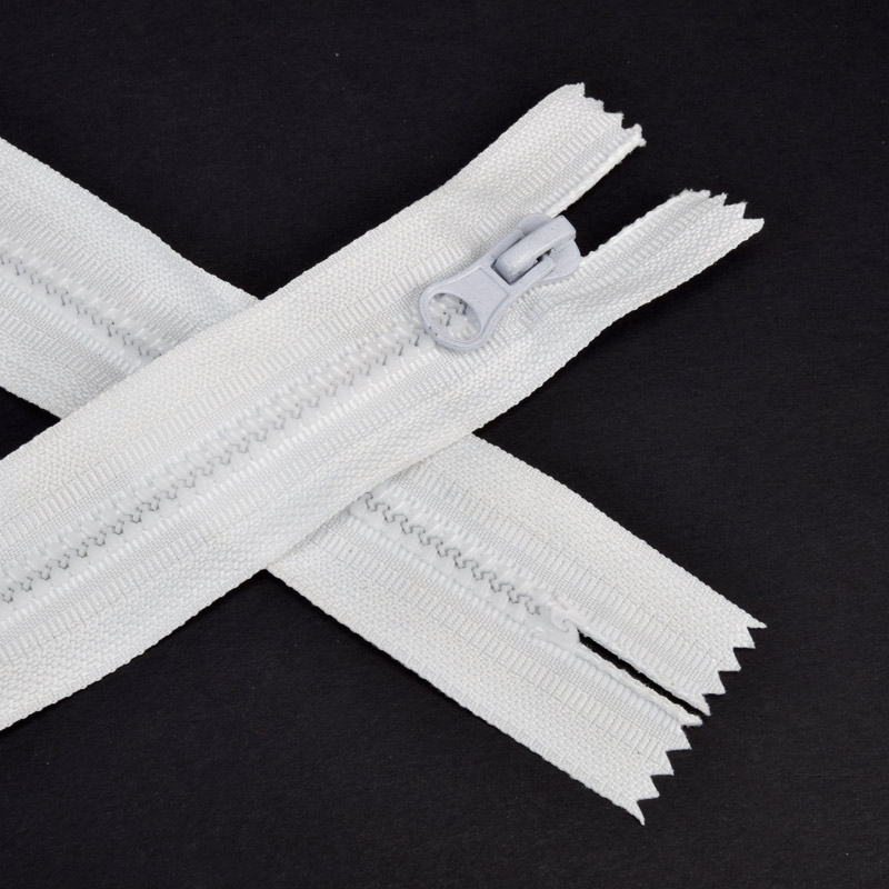 Молния тракторная неразъемная 18 см, Тип 5, Белая (ZIP-060441)