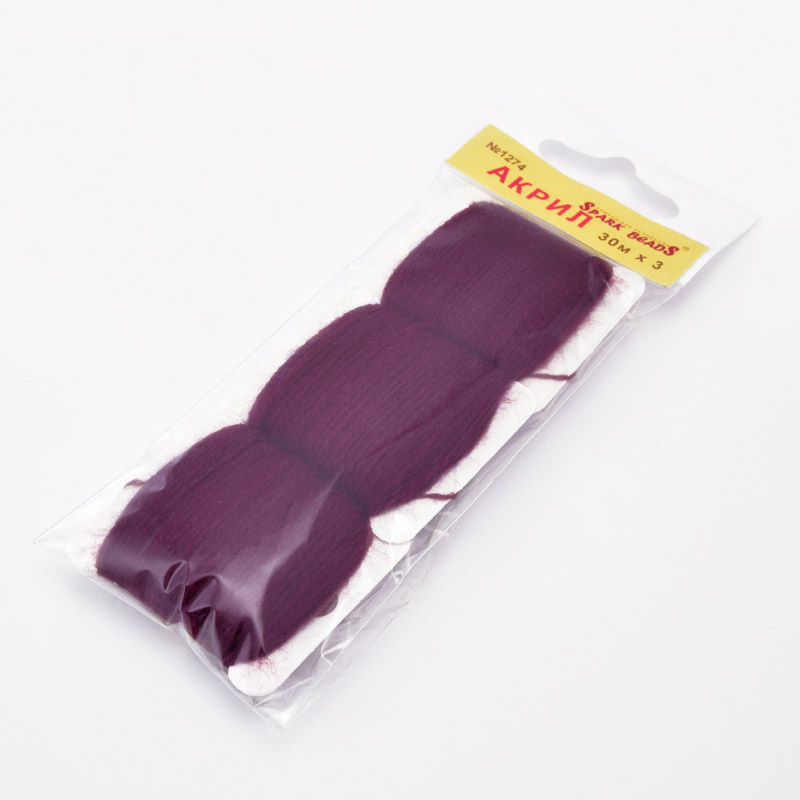 Акрилові нитки, №1274, Бордові (MUL-058813)