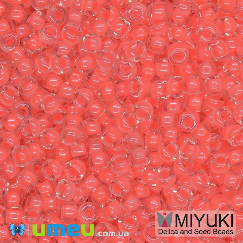 Бисер японский Miyuki круглый RR 11/0 №1122, Розовый неоновый (BIS-045671)