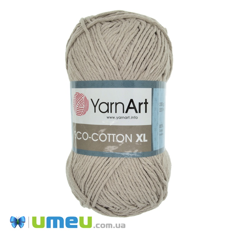 Пряжа YarnArt Eco-cotton XL 200 г, 220 м, Бежева 768 (YAR-038383)