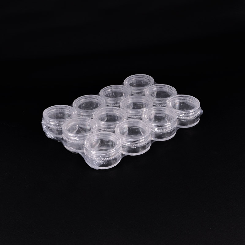 Набор из 12 пластиковых контейнеров для хранения, 3х1,8 cм (INS-051091)