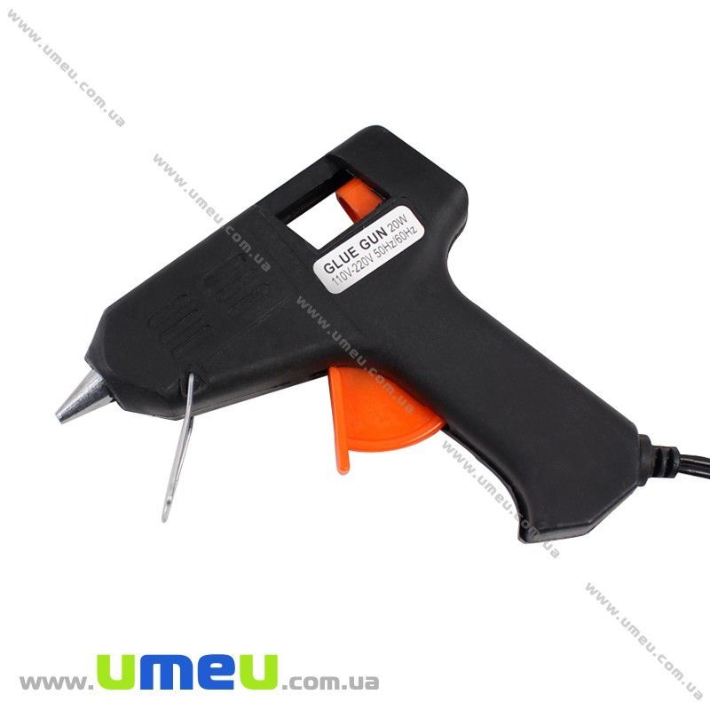 Клеевой пистолет для силиконового клея малый, 20 Вт, 100х105 мм (INS-018498)