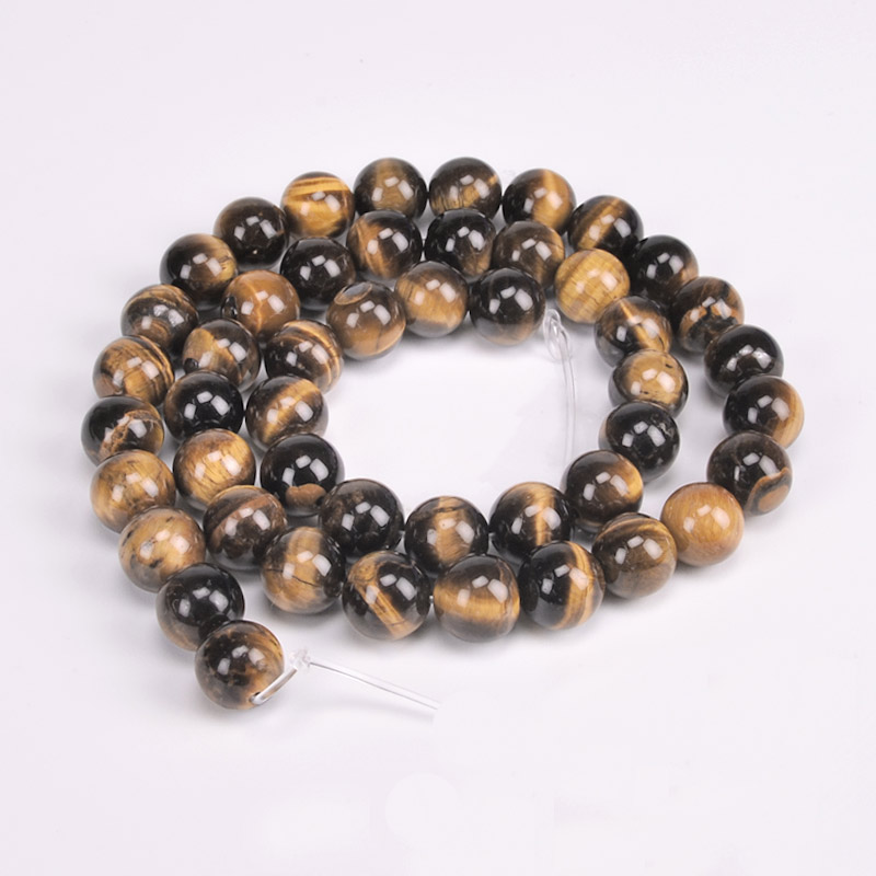 Бусины Тигровый глаз, Натур. камень, 8 мм, Круглые (BUS-051683)