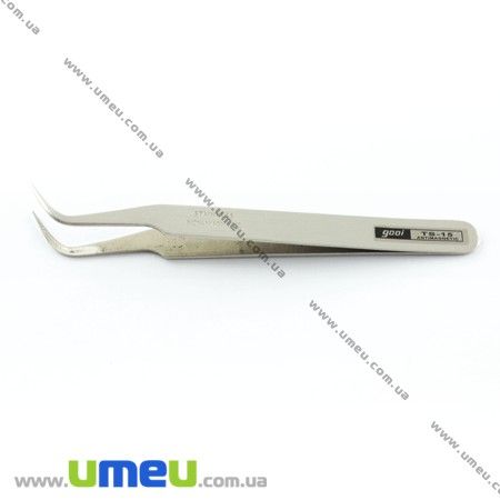 Пінцет біжутерний загнутий з нержавіючої сталі, 11,5 cм (INS-011146)