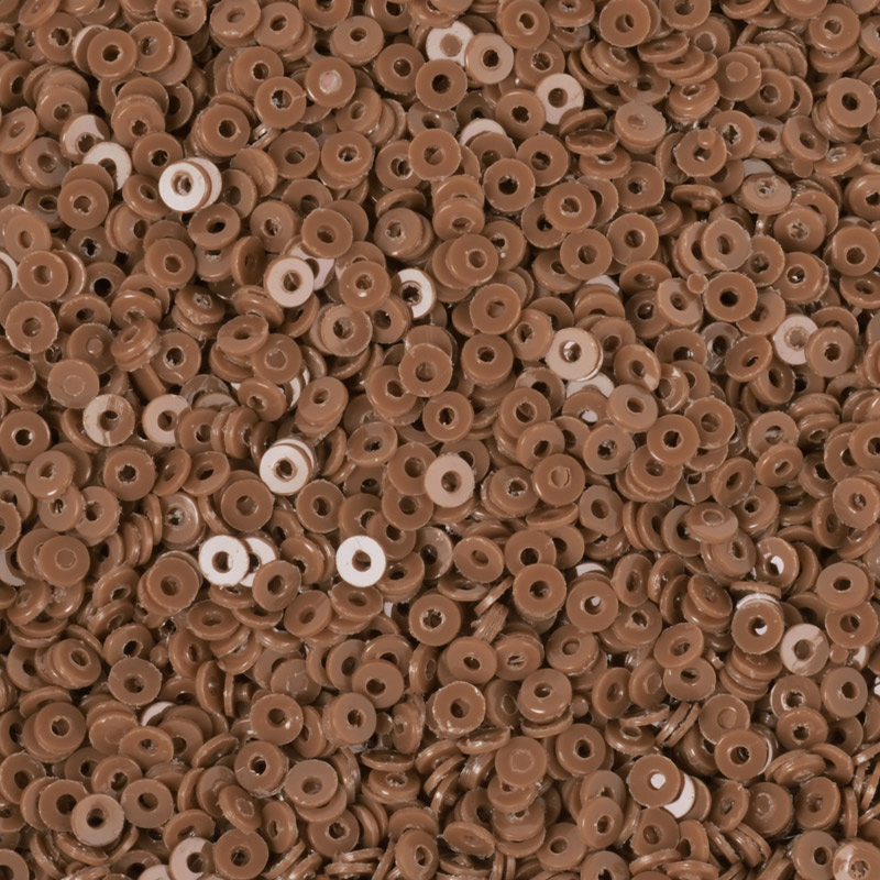 Паєтки Індія круглі плоскі, 2,5 мм, Коричневі (PAI-051876)