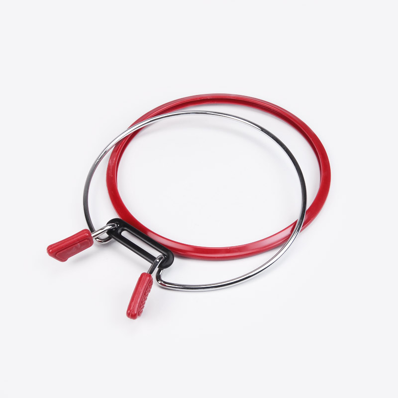 Пяльцы NURGE круглые с зажимом 12,5 см, Красные (MUL-055574)