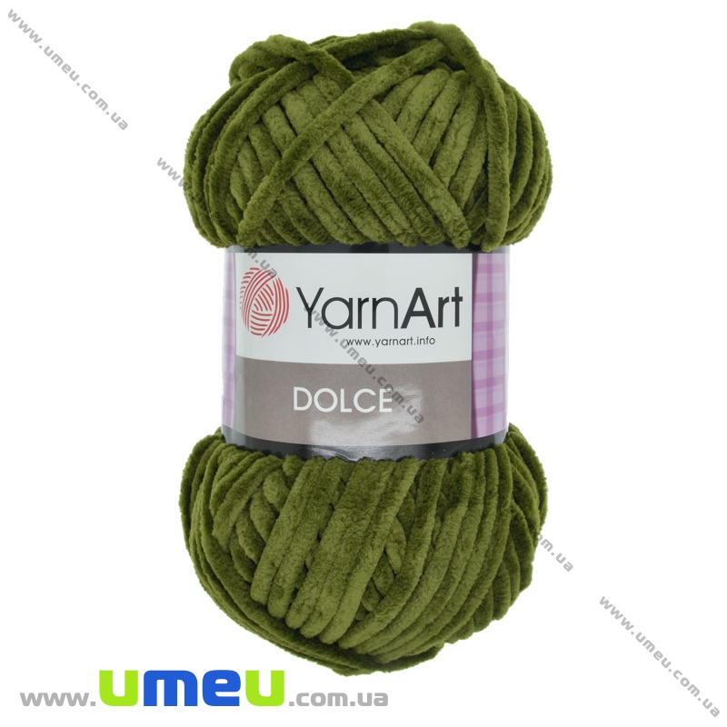 Пряжа YarnArt Dolce 100 г, 120 м, Оливкова 772 (YAR-034969)