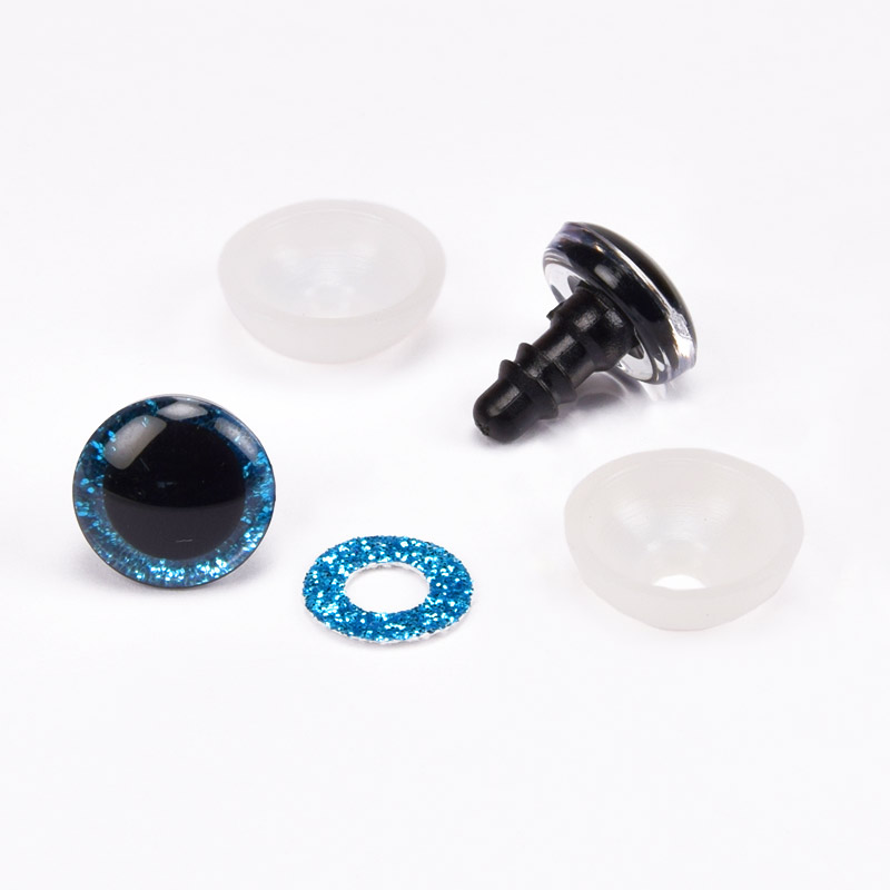 Глазки со штифтом круглые (с заглушками), 12 мм, Синие (DIF-056612)