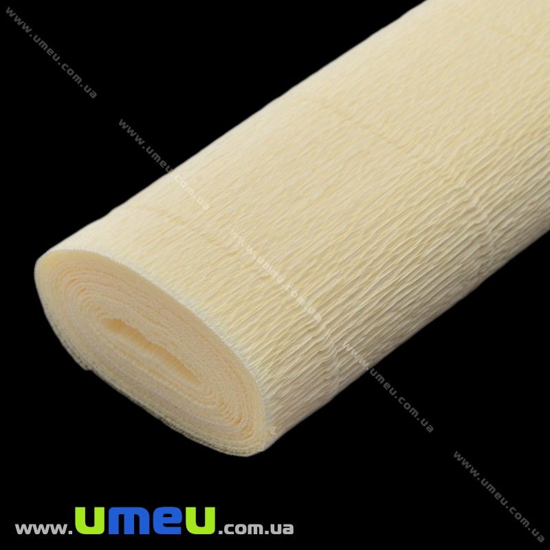 Гофрированная бумага Италия, Кремовая 603, 180 г, 50х50 см (DIF-019088)