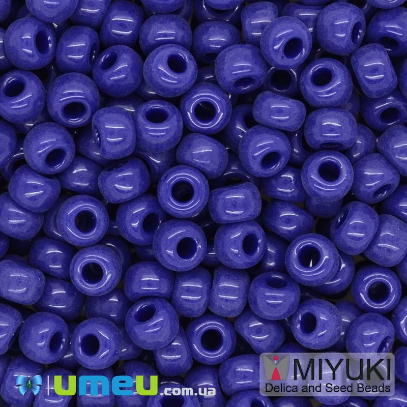 Бисер японский Miyuki круглый RR 6/0 №414, Синий (BIS-046025)