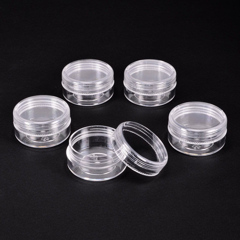 Набор из 5 пластиковых контейнеров для хранения, 3,9х2,1 cм (INS-051096)