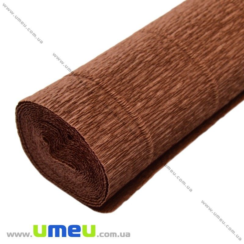 Гофрований папір Італія, Коричневий 568, 180 г, 50х50 см (DIF-019114)