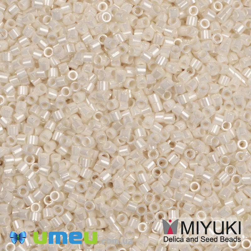 Бисер японский Miyuki Delica 15/0 DBS203, Кремовый (BIS-049715)