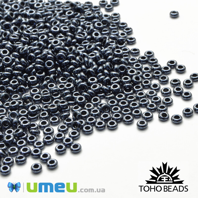 Бисер японский TOHO Demi Round 11/0 №81, Мокрый асфальт (BIS-043358)