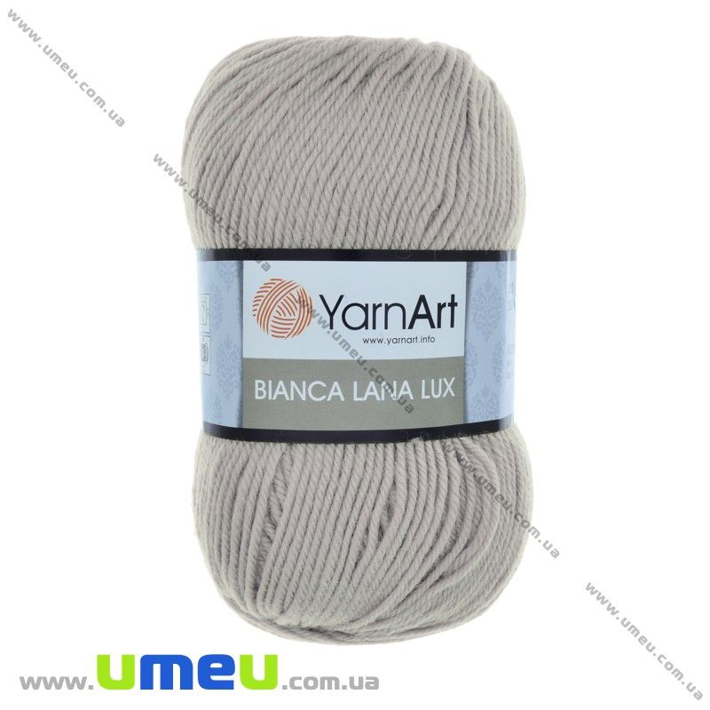 Пряжа YarnArt Bianca Lana Lux 100 г, 250 м, Сіра світла 760 (YAR-029652)