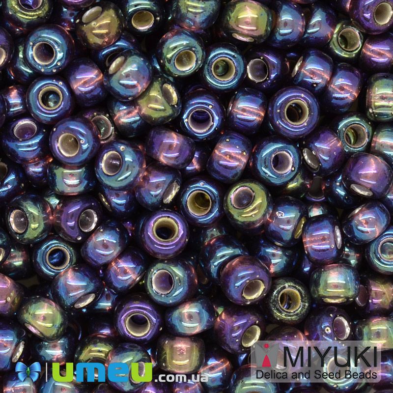 Бисер японский Miyuki круглый RR 6/0 №1013, Фиолетовый АВ (BIS-046035)