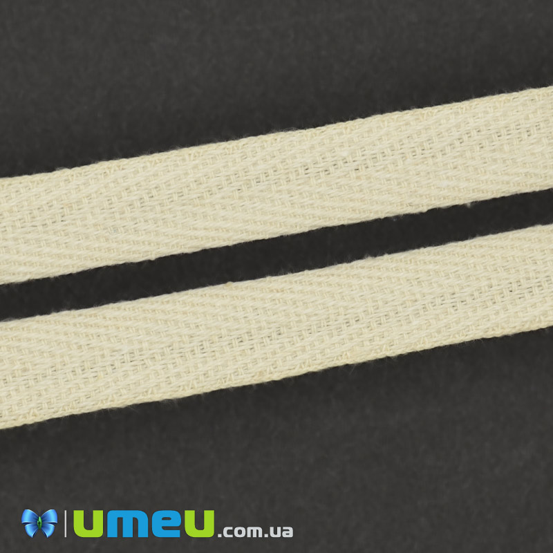 Стрічка кіперна, 10 мм, Кремова (LEN-044772)