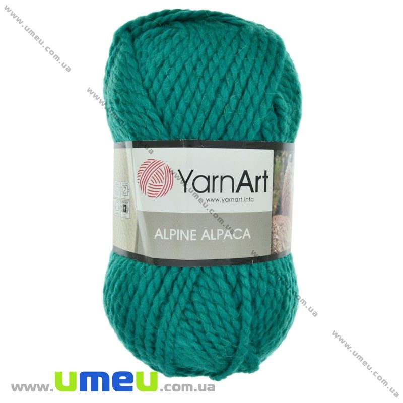 Пряжа YarnArt Alpine Alpaca 150 г, 120 м, Бирюзовая 446 (YAR-029614)