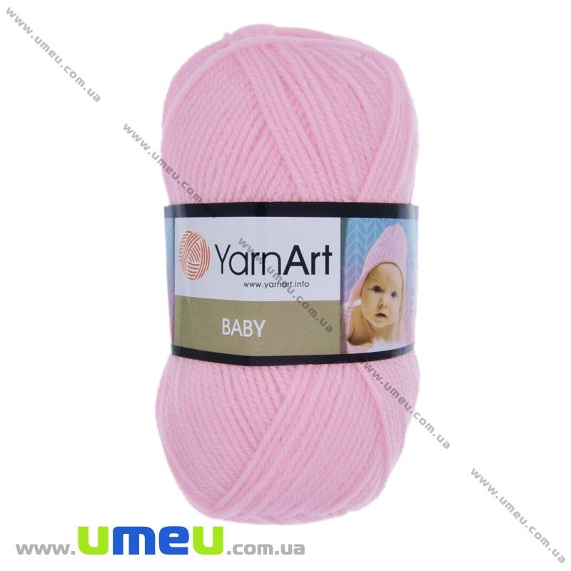 Пряжа YarnArt Baby 50 г, 150 м, Розовая светлая 649 (YAR-025254)