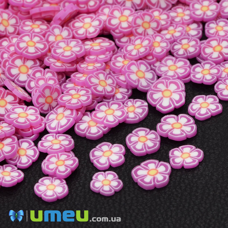 Слайсы FIMO Цветок малиновый, 5 мм (DIF-044237)
