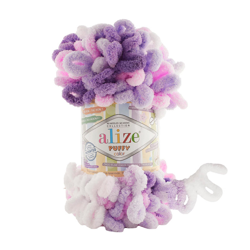 Пряжа Alize Puffy Color 100 г, 9,2 м, №6305 (YAR-060749)