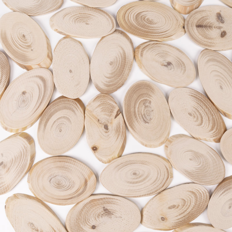 Зріз дерев'яний 50-60 мм, Овал, Ялинка (BUS-054810)